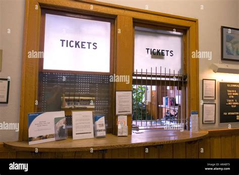 Train Station Ticket Window Stock Photo Alamy