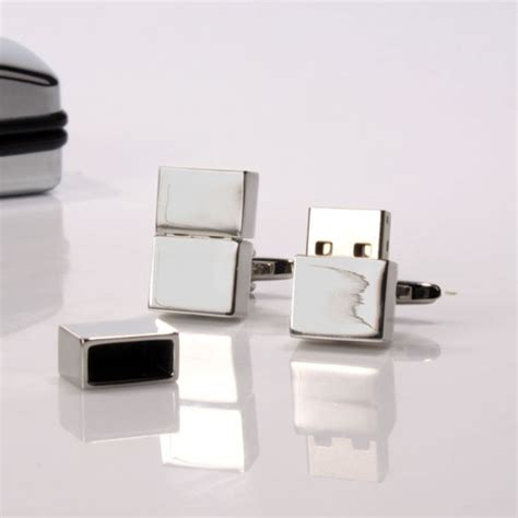 Working Usb Cufflinks Personalised The T Experience