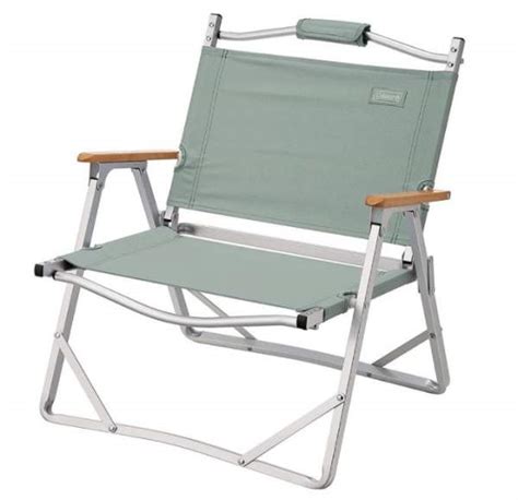 Coleman Living Collection Flat Fold Chair Review Wood Armrests
