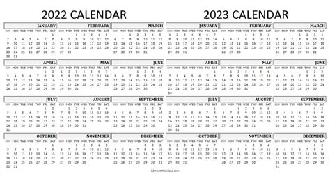 2023 2024 Two Year Calendar Free Printable Word Templates Images Images