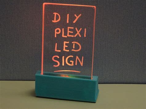Plexiglas Led Sign Free 3d Models