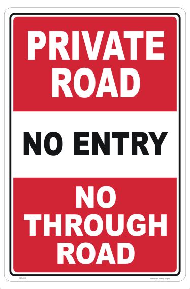 Private Road Warning Sign Private Property Signs Australia