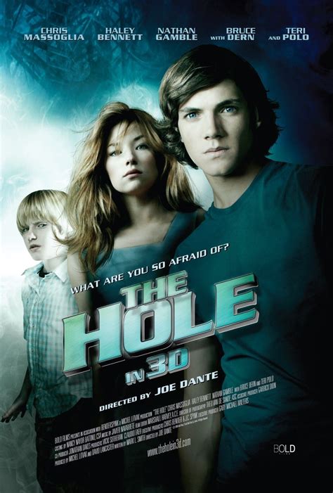 The Hole Movie Poster With Two People Standing Next To Each Other