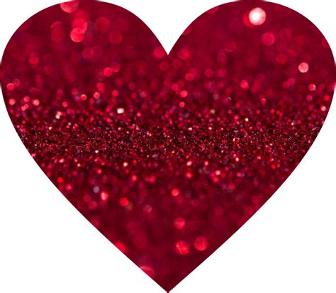 Download Heart Red Glitter Love Red Glitter Heart Png Png Image With