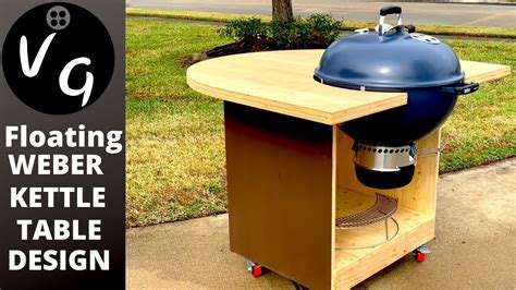 How To Build A 22 Weber Kettle Master Touch Bbq Cart Diy Bbq Table