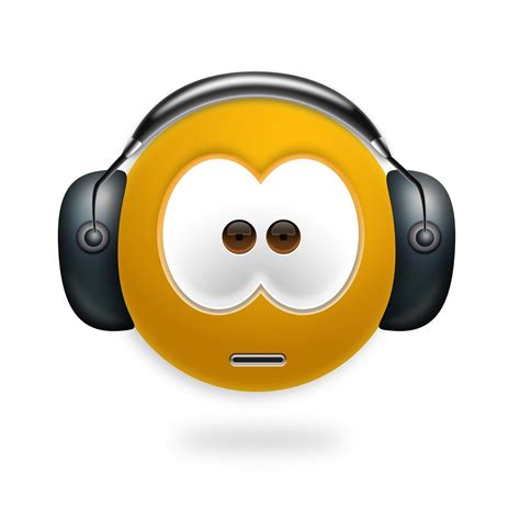 Smiley With Headphones Wallpapers High Quality Download Free