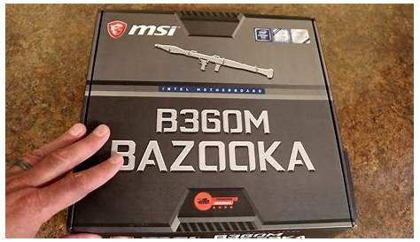 MSI Intel B360M Bazooka Motherboard Quick Look - YouTube