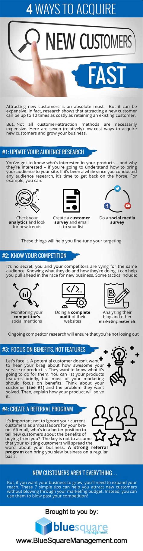 4 Ways How To Attract More Customers To Your Business Infographic