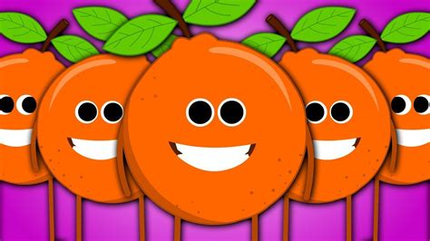 Five Little Oranges Jumping On The Bed Nursery Rhymes Song For