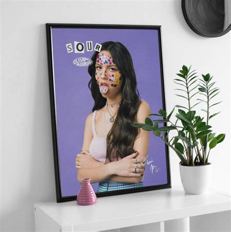Olivia Rodrigo Sour Tracklist Poster Print Wall Decor Etsy