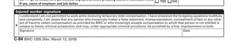 Bwc C84 Form ≡ Fill Out Printable Pdf Forms Online