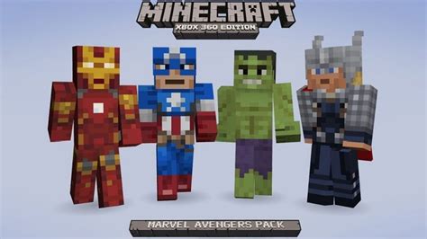 Minecraft Marvel Avengers Dlc Out On Xbox 360 Aotf