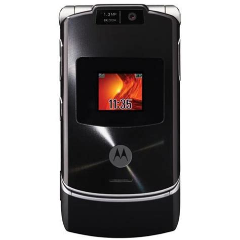 Motorola Razr V3xx Unlocked 3g Cell Phone Black Certified