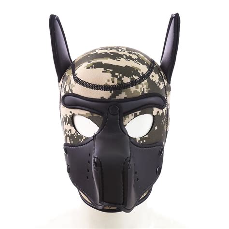Latex Rubber Cosplay Accessories Rubber Role Play Dog Mask Latex