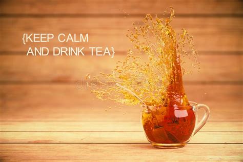 Keep Calm And Drink Tea Stock Illustration Illustration Of Cube 73559852