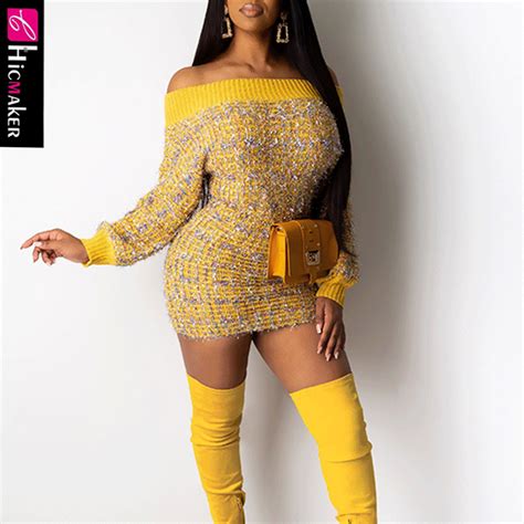 Women Off Shoulder Long Sleeve Bodycon Dress Chic Sexy And Club Spring Fall Cocktail Party Dress