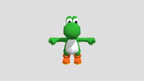Ds D Si Super Mario 64 Ds Yoshi 1 Download Free 3d Model By