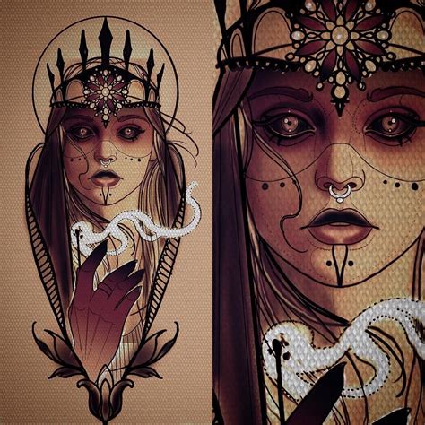 Pin By Jetro On Lady Neo Traditional Art Neo Tattoo Tattoo Drawings