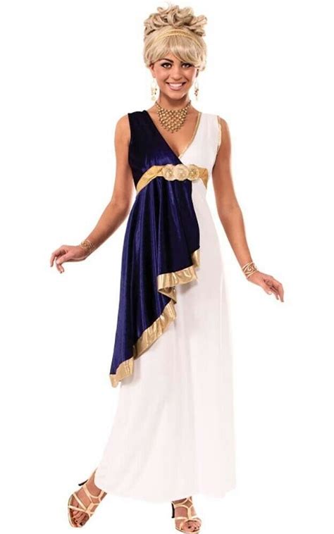 Grecian Greek Goddess Aphrodite Toga Adult Womens Fancy Dress Halloween