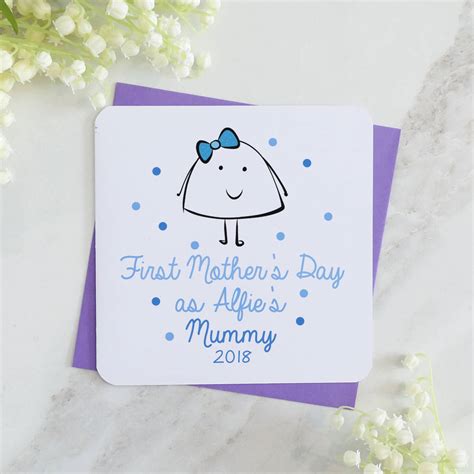Personalised First Mothers Day As A Mummy Spot Card By Parsy Card Co
