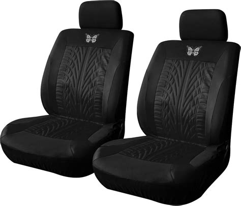 besulen front car seat covers 2 pack butterfly automotive seat protectors car