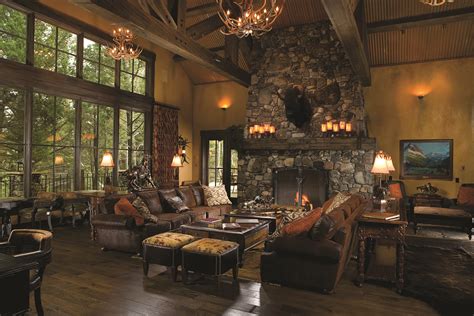 Rock Creek Main Lodge Great Room Rocky Mountain Homes