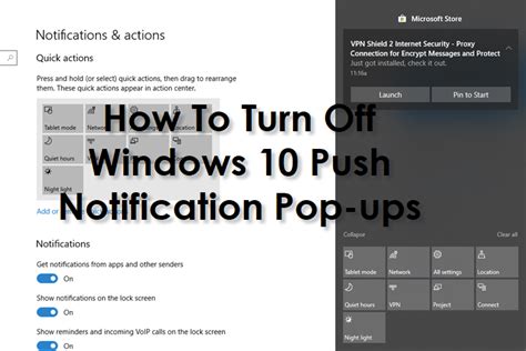 How To Turn Off Windows 10 Push Notification Pop Ups