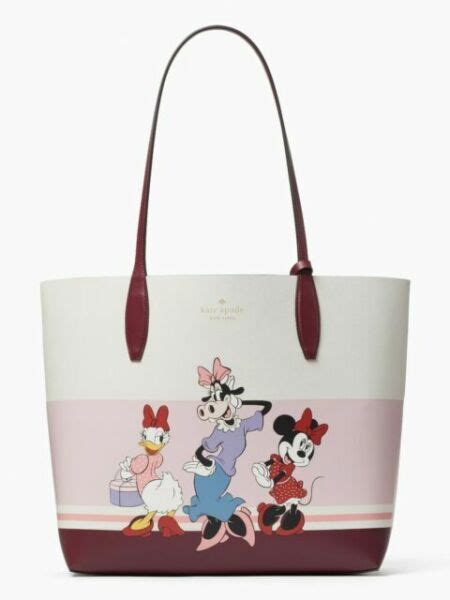 Kate Spade Disney Minnie Clarabelle Daisy Tote Bag Wkr00331 For Sale