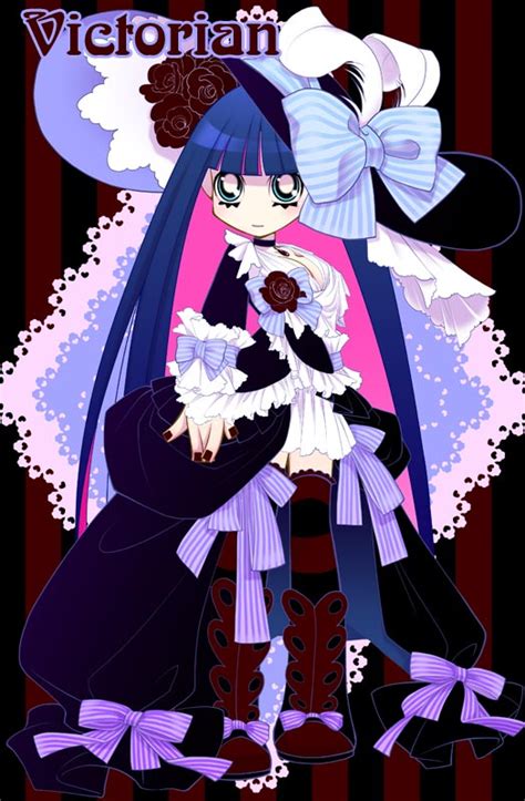 Stocking Psg Panty And Stocking With Garterbelt 10s Breasts Cleavage Dress Smile Image