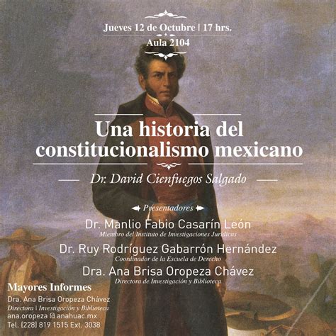 Una Historia Del Constitucionalismo Mexicano Universidad An Huac Veracruz