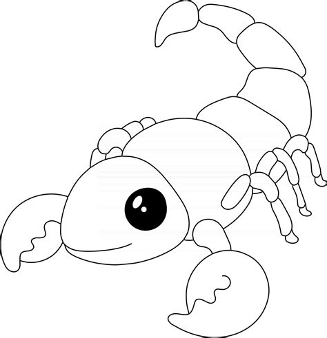 Scorpion Kids Coloring Page Great For Beginner Coloring Book 2718496