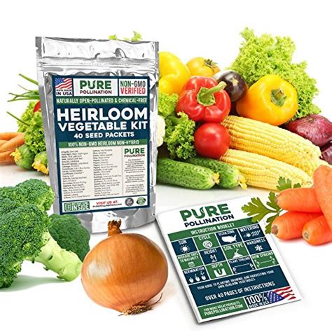 16500 Non Gmo Heirloom Vegetable Seeds Survival Garden 40 Variety Pack
