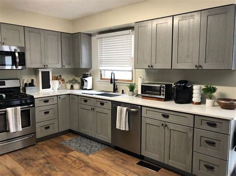 Elements kitchen we are the only company that offers you an extensive choice of not only just indian ready made kitchen cabinets, but also european scullery. Nova Light Gray Kitchen Cabinets | Light grey kitchen ...