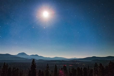 Free Images Tree Forest Star Dawn Atmosphere Mountain Range