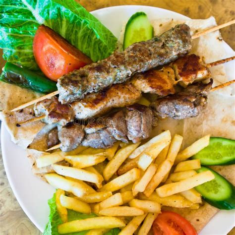 Mix Arabic Kebabs Stock Photo Image Of Jordan Cafe 23982444