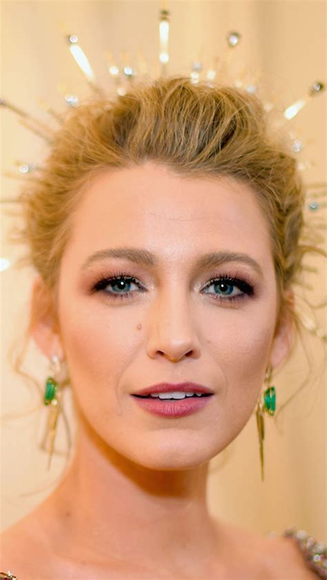 Gorgeous Blake Lively Is Wearing Multicolor Stone Dress In A Blur