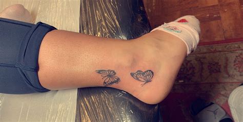Butterfly Ankle Tattoo Butterfly Ankle Tattoos Ankle Tattoos For
