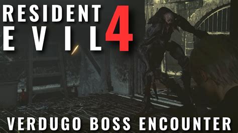 Resident Evil 4 Remake Verdugo Boss Encounter Evade Option Youtube