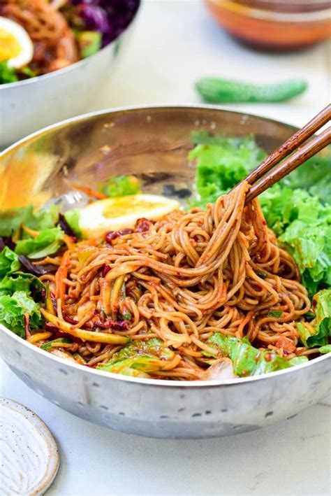 Bibim Guksu Spicy Cold Noodles Korean Bapsang