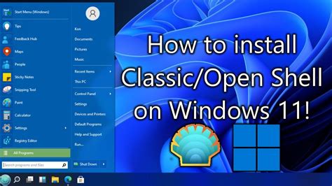 How To Install Classicopen Shell On Windows 11 Youtube