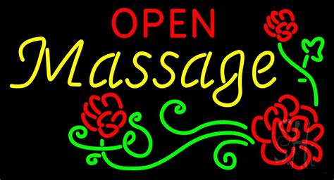 Open Massage Neon Sign Massage Open Neon Signs Every Thing Neon