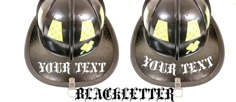Custom Firefighter Helmet Reflective Name Decal You Pick The Etsy