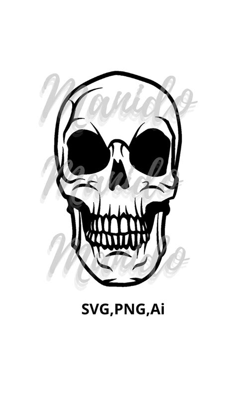 Skull Svg Skull Clipart Skull Cut Files For Silhouette Etsy