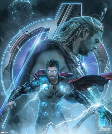 Thor Avengers Endgame Character Poster Marvel Cinematic Universe
