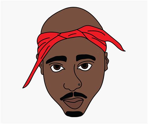 2pac Png Image Cartoon Tupac Drawing Easy Transparent Png Kindpng