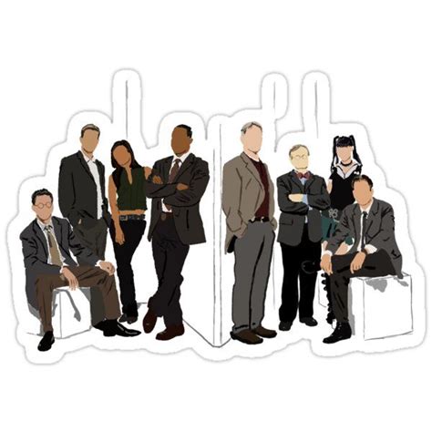 Ncis Team Silhoutte Sticker By Nmakhani144 In 2021 Ncis Stickers