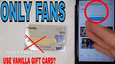 Sign in to your account; Can You Use Vanilla Visa Gift Card On Only Fans? 🔴 - YouTube