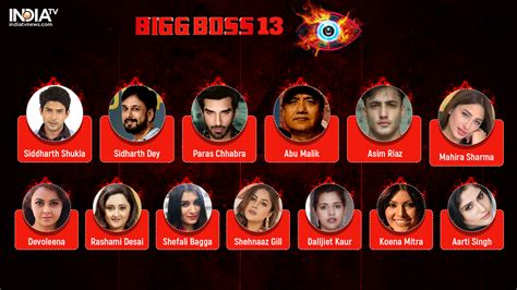 Bigg Boss 13 Final Contestants Meet The Famous Faces Who Are Locked In