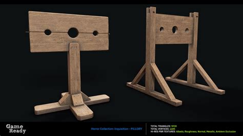 D Model Inquisition Pillory Vr Ar Low Poly Cgtrader