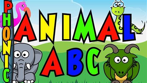 Animal Abc Song Learn Letters Phonics And Animals Youtube